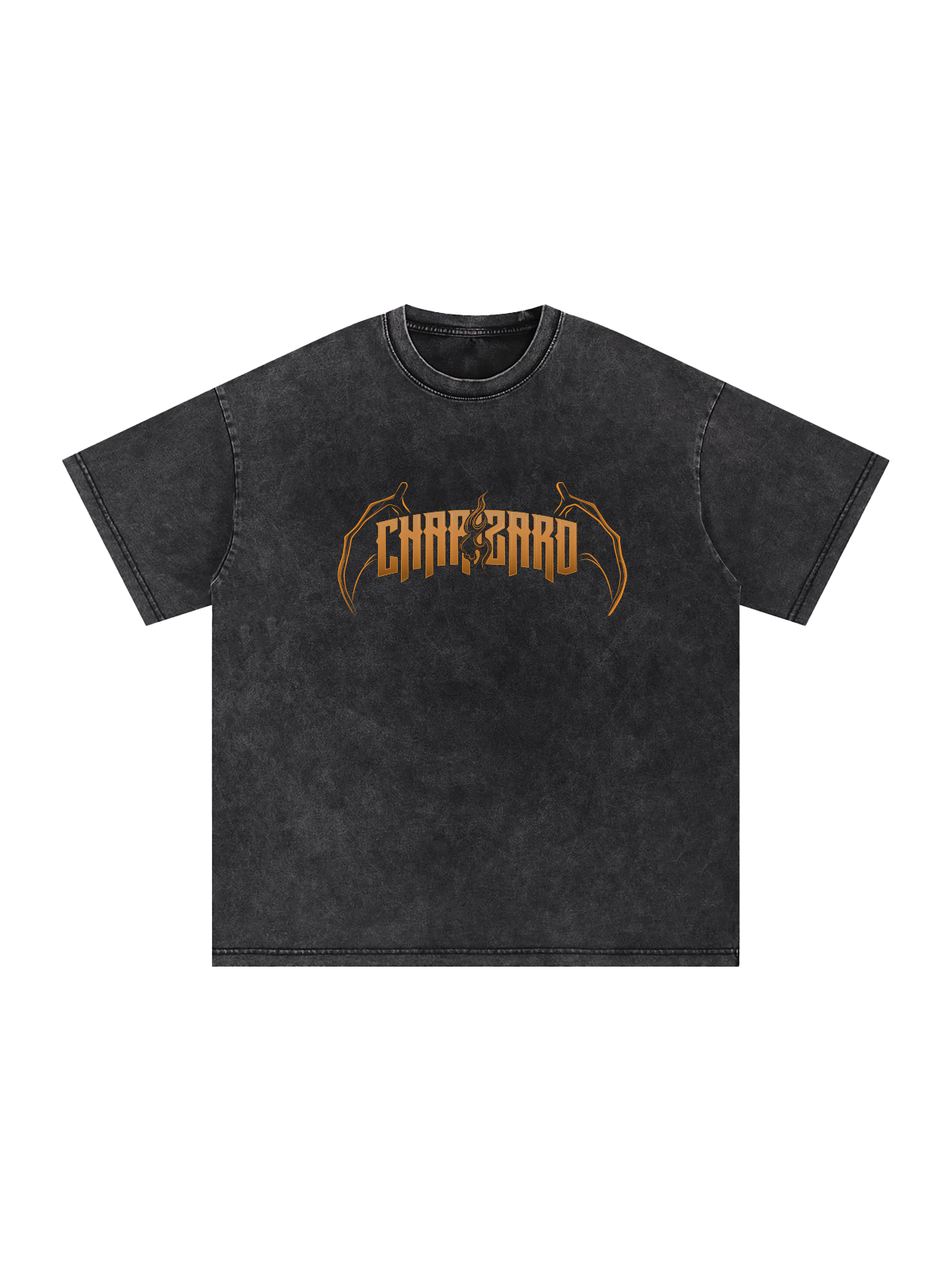 Polera Oversize acidwash Charizard kingbink