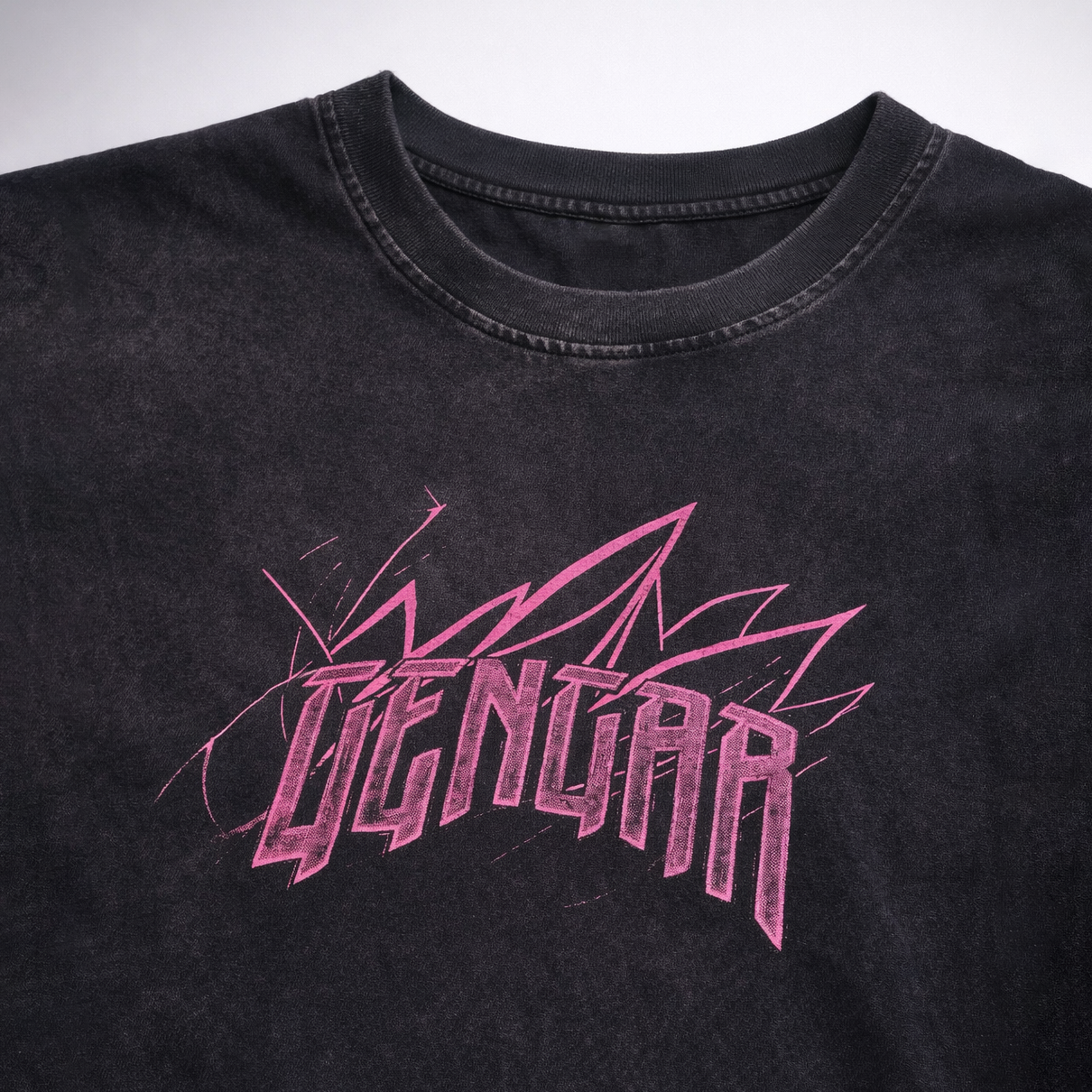 Polera Oversize acidwash Gengar kingbink