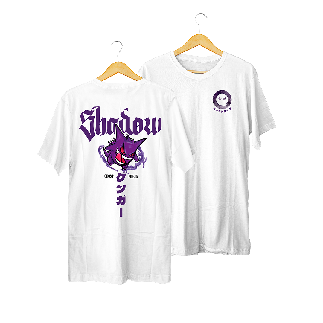 Polera Gengar blanco kingbink