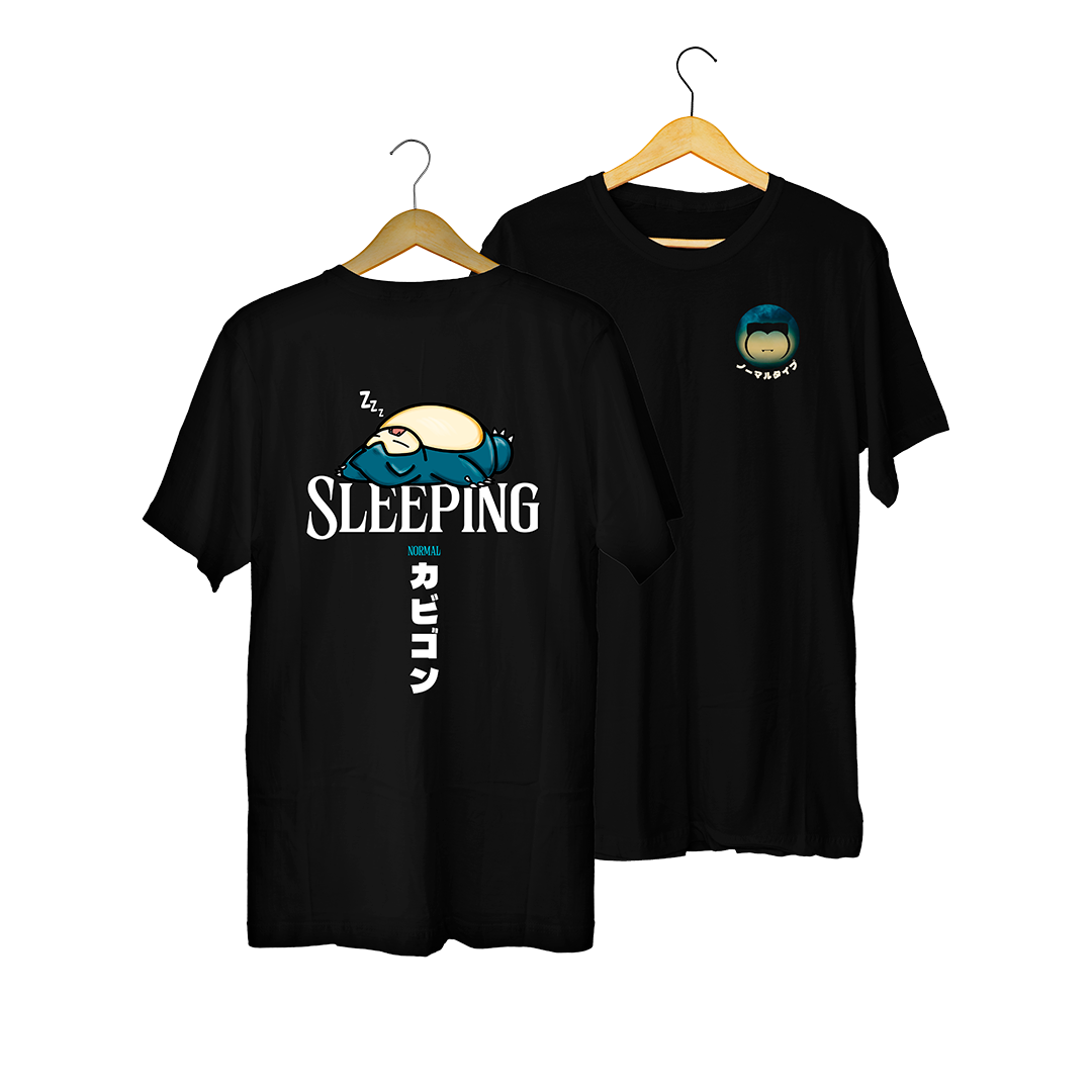 Polera Snorlax negro kingbink