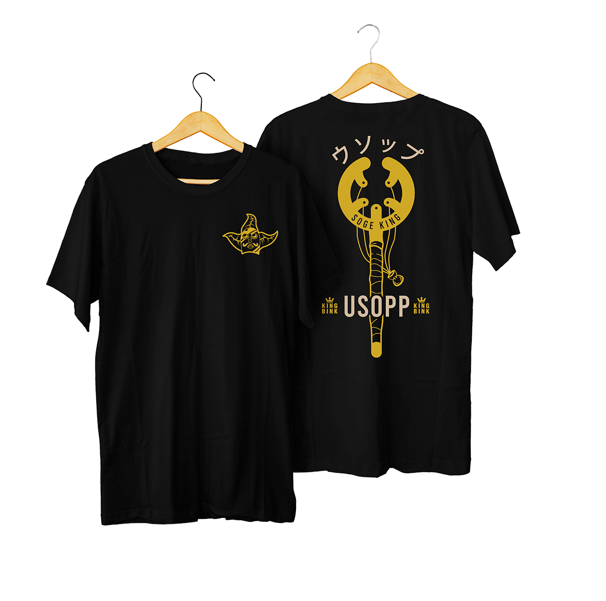 Polera Usopp Negro kingbink