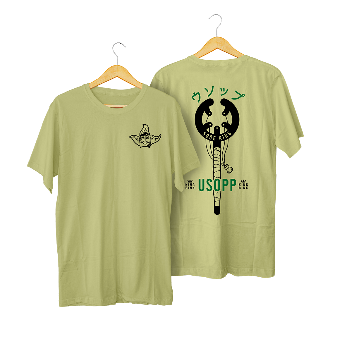 Polera Usopp Verde musgo kingbink