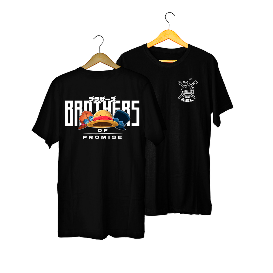 Polera Hermanos ASL Negro kingbink