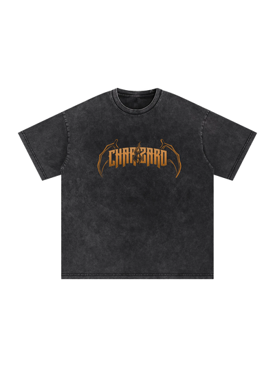 Polera Oversize acidwash Charizard kingbink