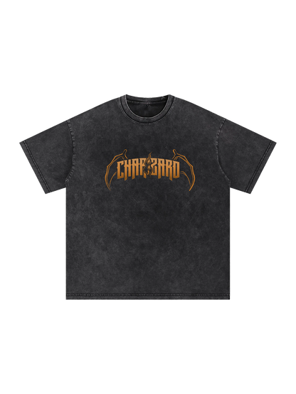 Polera Oversize acidwash Charizard kingbink