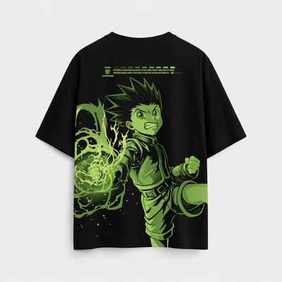 Polera Gon Oversize negro kingbink