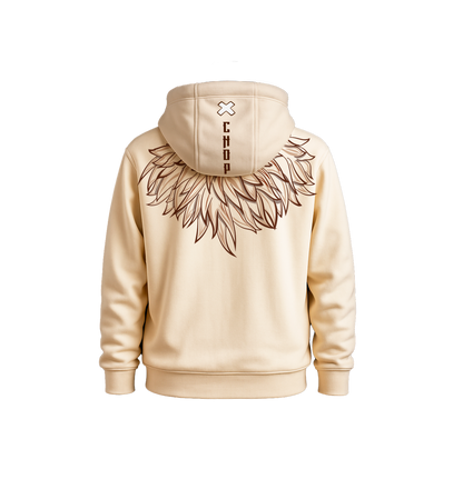 Hoodie monster chopper beige kingbink