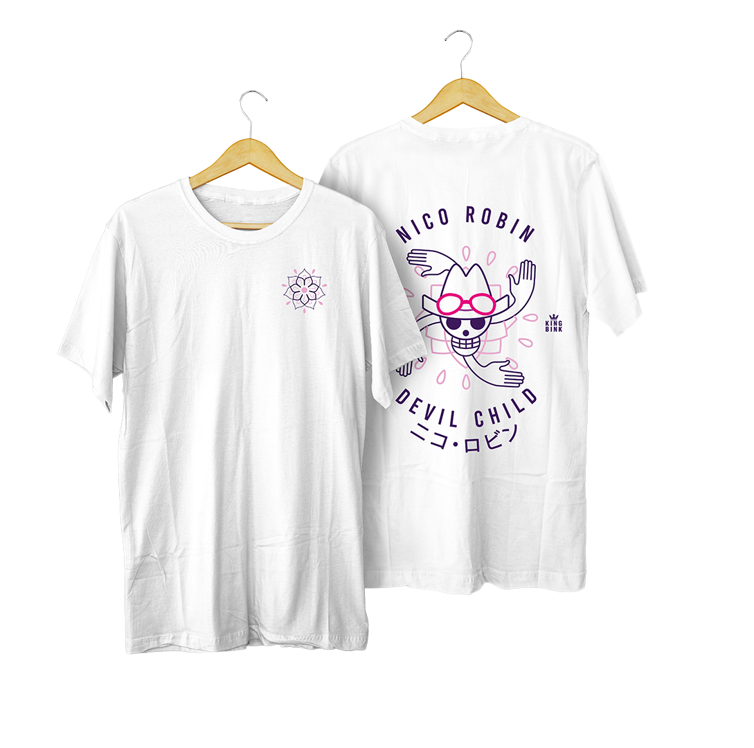 Polera Nico Robin blanco kingbink