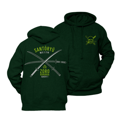 Hoodie Santoryu Verde bosque kingbink