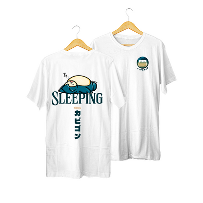 Polera Snorlax blanco kingbink