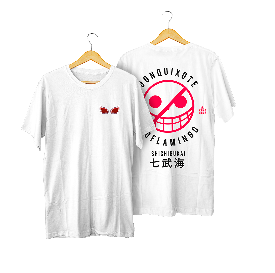 Polera Doflamingo Blanco kingbink