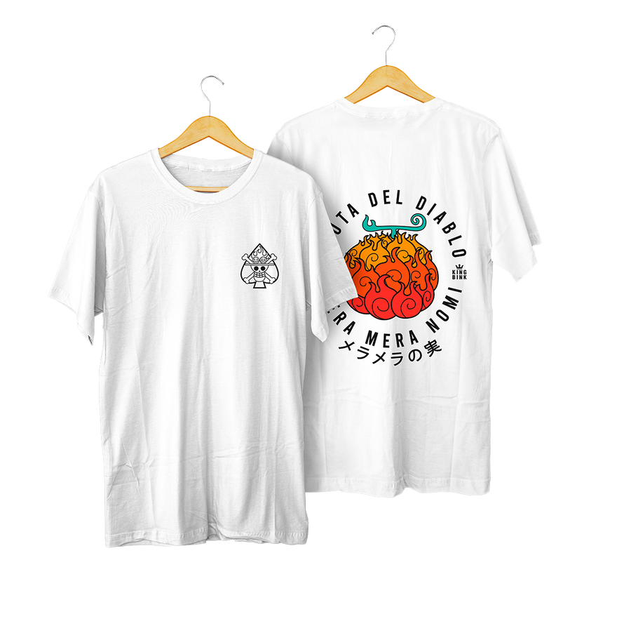 Polera Mera Mera no Mi Blanco kingbink