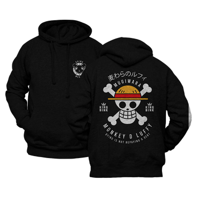 Hoodie Mugiwara Negro kingbink